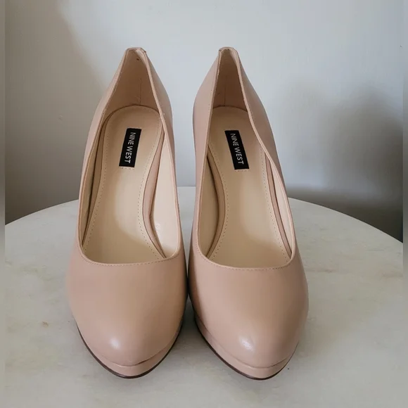 Nine West Shoes Nine West Tan Quabree Platform Pumps Sleek